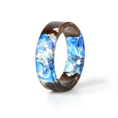 Colorful Wood Resin Ring