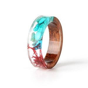 Colorful Wood Resin Ring